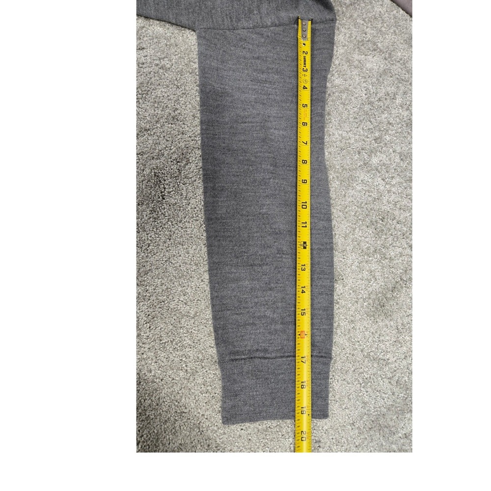 Gentle Herd Gray 100% Merino Wool Mock Neck Sweater Womens Size M - Picture 7 of 9